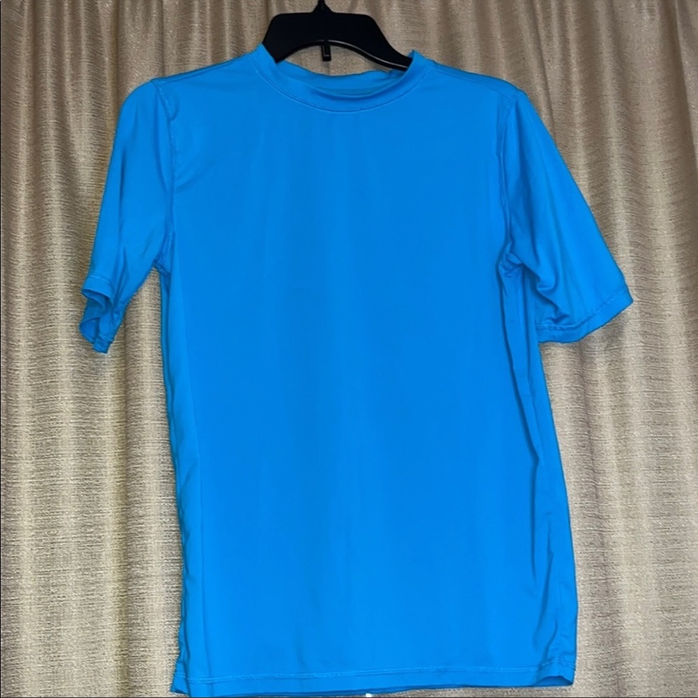 Wonder Nation Boys XXL 18 Blue Rash Guard